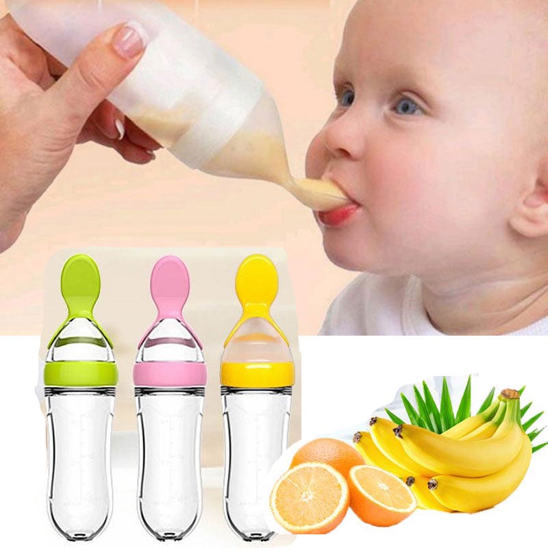 EasyBottle™ Biberon avec cuillère pour nouveau-né | Bébé Besdodo